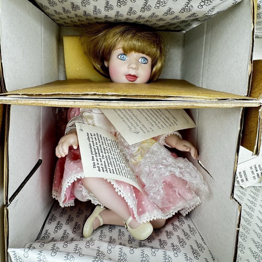 Vintage Limited Edition Gorham Doll With Hat Box and Hat Chelsea Bonnet Babies